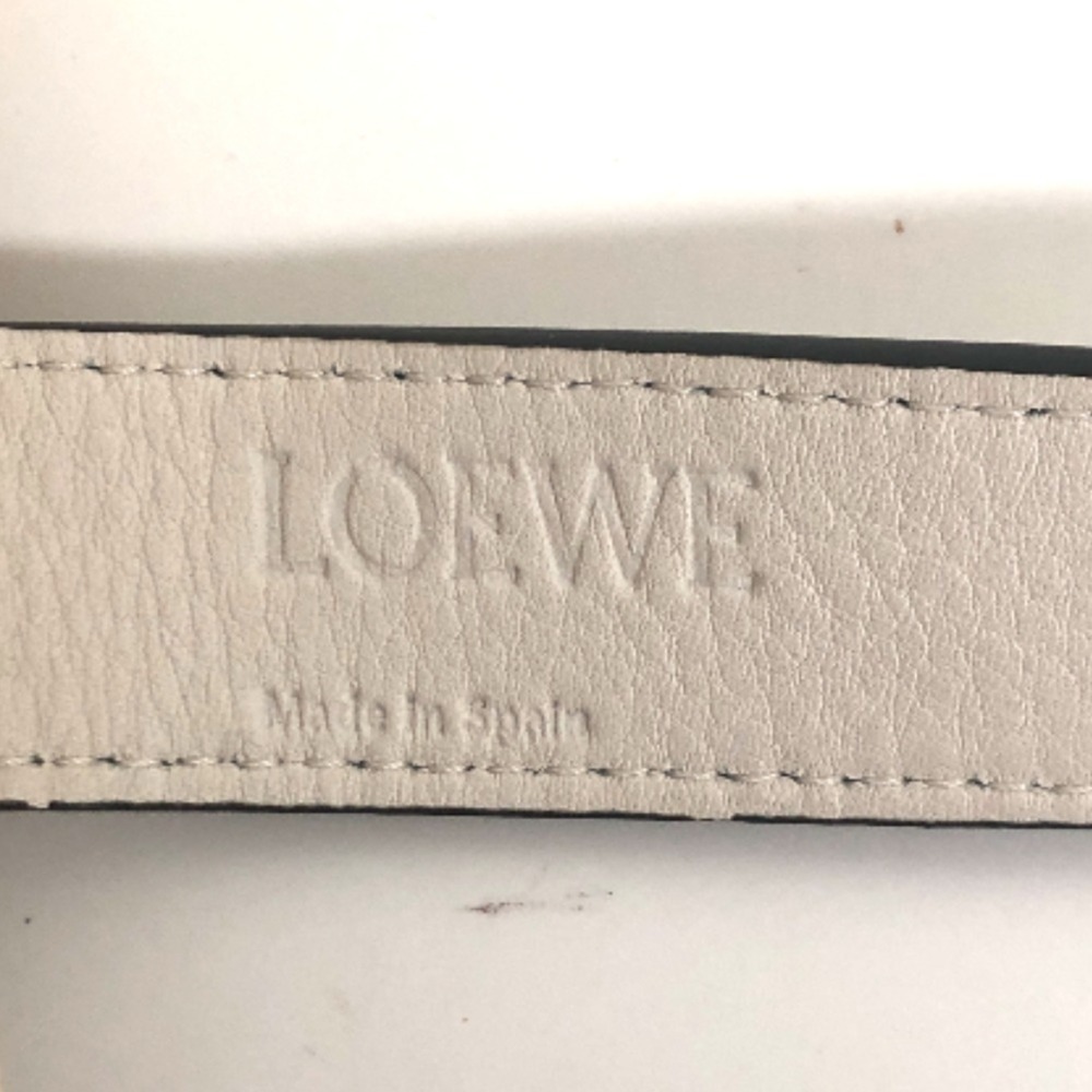 Loewe Shoulder Bag Basket Medium Anagram A223S92X01 Calfskin Palm Leaf White ... - Picture 9 of 12